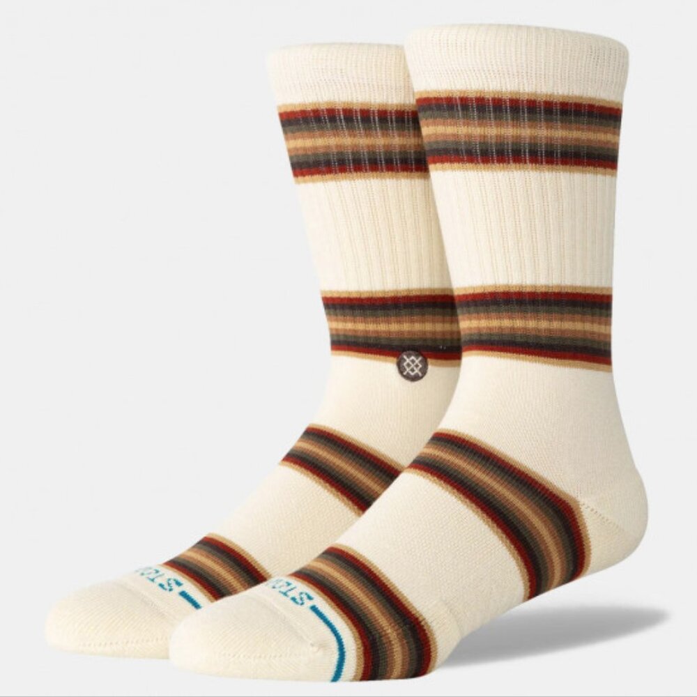 NWT Stance Combed Cotton Blend Crew Socks - CVS Canvas - Medium
